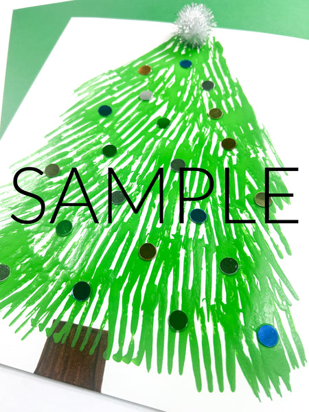 Fork Painted Christmas Tree (PLR Limited - 20 Sets)