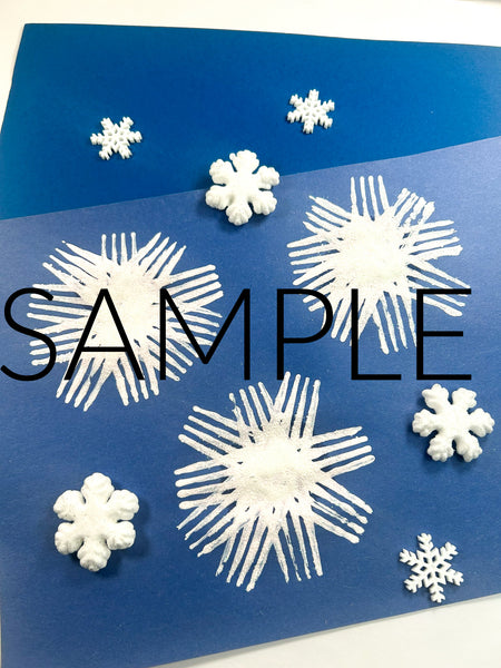 Fork Painted Snowflakes (PLR Limited - 20 Sets)