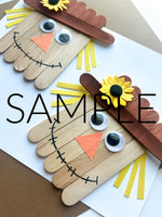 Scarecrow Popsicle Stick Craft (PLR Limited)