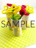 Toilet Paper Roll Flower Bouquets (PLR Limited - 20 Sets)