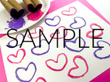 Toilet Paper Roll Heart Painting (PLR Limited - 20 Sets)