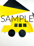 School Bus Paper Plate Craft (PLR Limited)