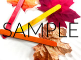 Fall Leaf Popsicle Stick Puppets (PLR Limited)