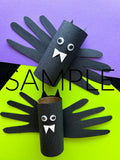 Bat Toilet Paper Roll Handprint Craft (PLR Limited)