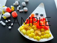 Candy Corn Pom Pom Paper Plate Craft (PLR Limited)