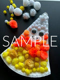 Candy Corn Pom Pom Paper Plate Craft (PLR Limited)