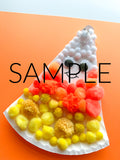 Candy Corn Pom Pom Paper Plate Craft (PLR Limited)