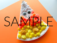 Candy Corn Pom Pom Paper Plate Craft (PLR Limited)