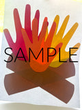 Campfire Handprint Art (PLR Limited)