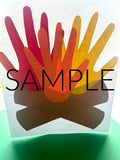 Campfire Handprint Art (PLR Limited)