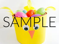 Coffee Container Chick Easter Basket (PLR Unlimited)