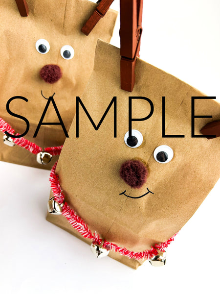 Reindeer Paper Bag Craft (PLR Limited)